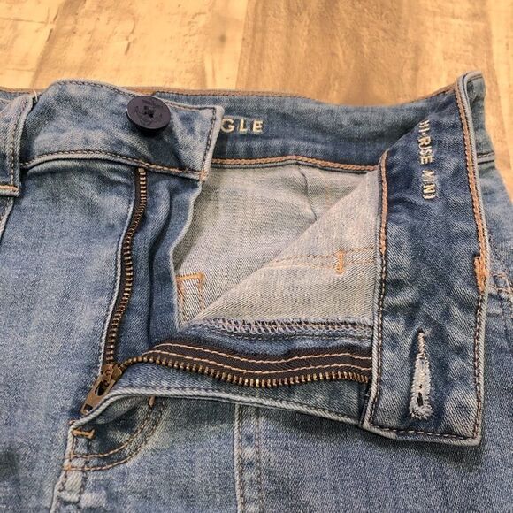 American Eagle Mini Jean Skirt High Rise size 4 - Picture 6 of 10